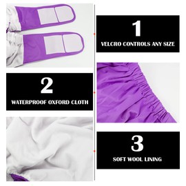 FERCAISH Reusable Adult Cloth Diaper, Washable and Waterproof Elderly Incontinence Protection Nappies Underwear with Maximum Absorbency for Adult Incontinence Care,Elderly, Pregnant, Disabled