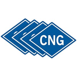 CNG Vinyl Stickers | Compressed Natural Gas Decals | Container Labels | Vinyl Markers