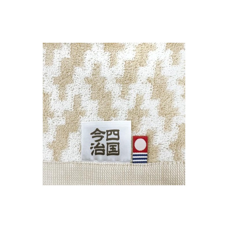 林(Hayashi) フェイスタオル 約34×80cm 今治タオル ルフランジオ ベージュ FO202828