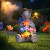 footreal Turtle Statue Garden 0rnaments 0utdoor Solar Lights, Charging and