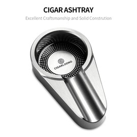 Ashtray Single Groove for Patio / Outdoor / Indoor Ashtray Home Silver