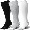 LEVSOX Plus Size Compression Socks for Women&Men Wide Calf 15-20