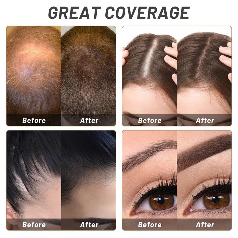 Luxecolors Root Touch Up Hair Color Powder, Gray Hair Coverage