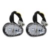 1 Pair Amber LED Turn Signal Light Indicator Lamp Flush