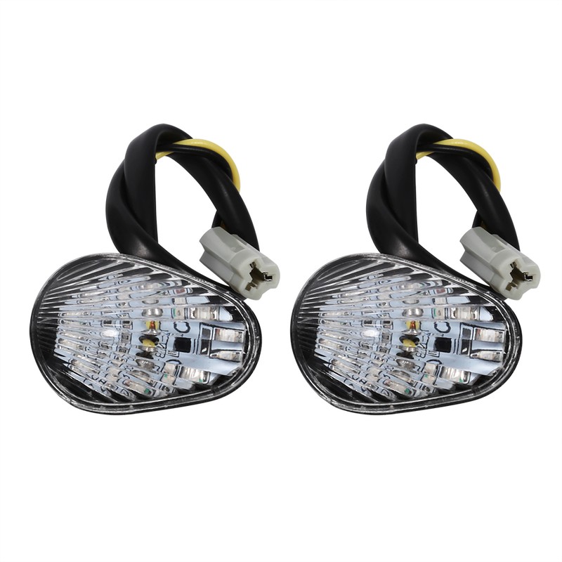 1 Pair Amber LED Turn Signal Light Indicator Lamp Flush
