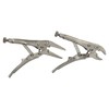 2pc Mini Locking Pliers Set Long and Round Nose Vice