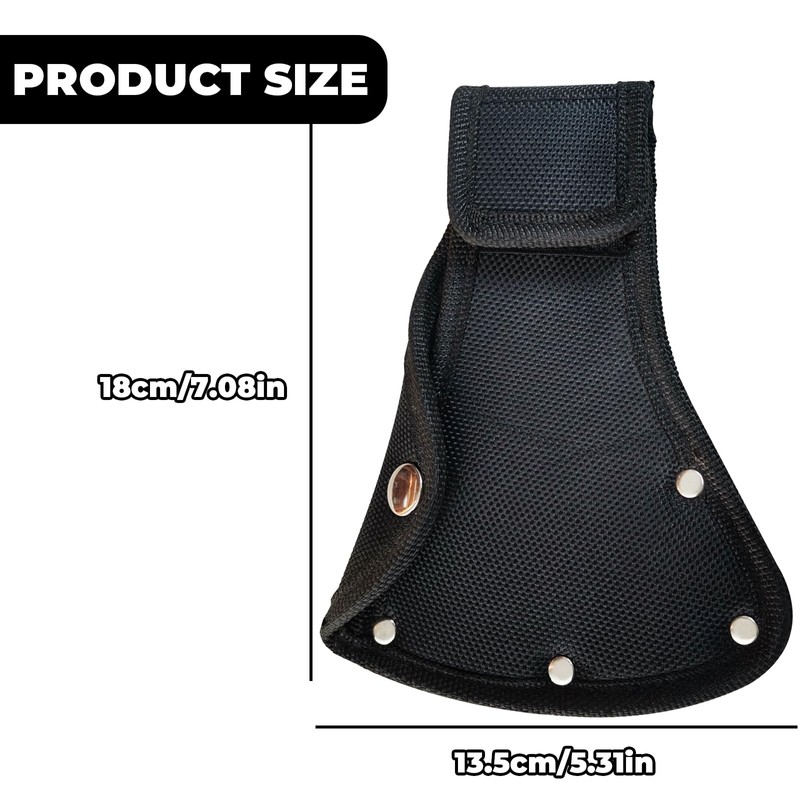 2Pcs Double Snap Axe Head Cover Wear Resistant Hatchet Sheath
