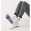 Puedizux Women Cute Pilates Socks Grip Crew Yoga Socks Ruffle