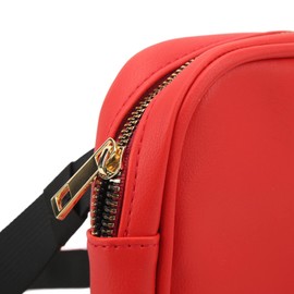 Thigh Harness Leg Bag, Fanny Pack Large Capacity Women PU Leather Leg Purse Outdoor Wallet (Red) Sports Bag