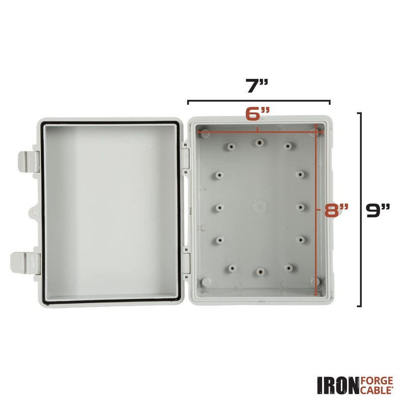 Iron Forge Cable Waterproof Junction Box - Outdoor Electrical Enclosure