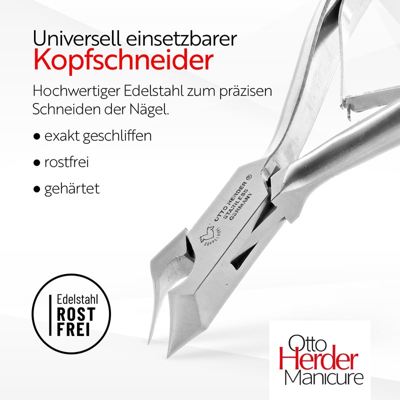 OTTO HERDER Head Cutter/Head Cutter Toenail Pliers 14 cm with