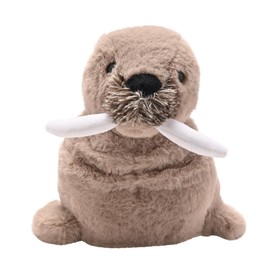 Walter the Plush Brown Walrus – 30 cm Soft Stuffed Animal Toy for Babies & Toddlers | Glow-in-the-Dark Tusks | Cuddly Ocean-Themed Comfort Toy for Kids 0–3 | Machine Washable Gift