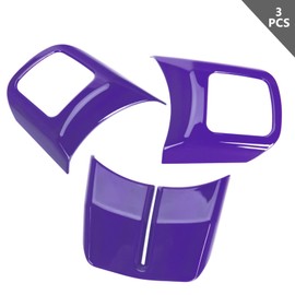 JeCar - Kit de embellecedores de decoración para Volante Interior para Jeep Wrangler 2011-2017 JK & Unlimited/Patriot Compass 2011-2016 y Grand Cherokee 2011-2013, Morado