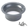 Crapyt Duct Connector Flange Metal Fan Duct Ventilation 1 PCS