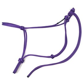 Knotty Girlz 2 Knot Rope Horse Halter (Purple, Standard)