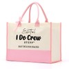 XHK Cool Wedding Gifts for Couple I Do Crew Tote