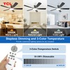 TCL Ceiling Fans with Lights, 52 Inch Low Profile Ceiling