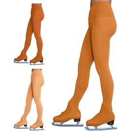 ChloeNoel Figure Skating Medium Tan Over The Boot Tights TB8832 Medium Tan Child Extra Small (4-6)