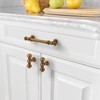 Amerdeco 6 Pack Antique Brass Cabinet Pulls 96mm Hole Center