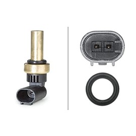 HELLA 6PT 358 058-221 Sensor, coolant temperature - 2-pin connector - with seal