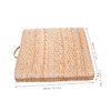 IWOWHERO Yoga Floor Seat Mat Woven Straw Pillow Cushion Meditation