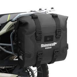 Rhinowalk Motorcycle Saddle Bag, Waterproof Luggage Bag, Quick Release Motorcycle Side Bag, 24L Fits Most Adventure and Sports Bike Motorcycle Carriers (Black, 1 Pack)