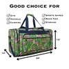 NGIL Canvas 20" inch Duffle Bag (Tropical Flamingo-Navy)