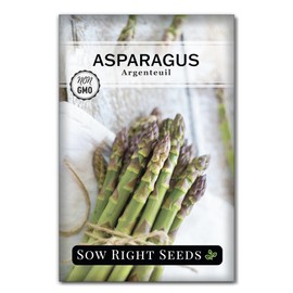 Sow Right Seeds - Argenteuil Purple Asparagus Seeds for Planting - Non-GMO Heirloom Packet with Instructions to Plant an Outdoor Home Vegetable Garden - Early Season Spring Crop to Roast (1)