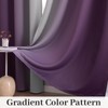 Yakamok 100% Blackout Curtains 63 inches Long,Room Darkening Purple Curtains