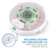 Live Fine 28-Day Automatic Pill Dispenser Frosted Lid with Upgraded