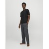 JACK&JONES Men's JACBACIS TEE and Woven Pants GIFTBOX Footie, Black/Pack:Pants