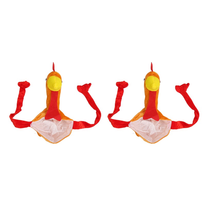 2Pcs Turkey Hat Light Bright Colors Durable Polyester Soft Breathable