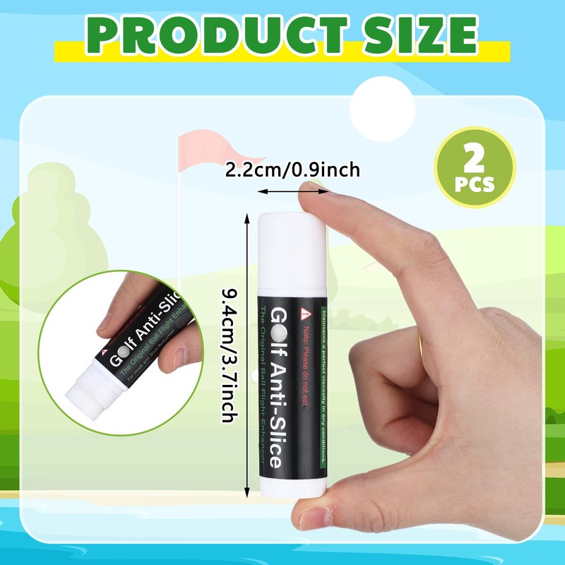 Halloscume 2 Pieces Golf Anti-Slice Compound for Clubs Boosts Distance