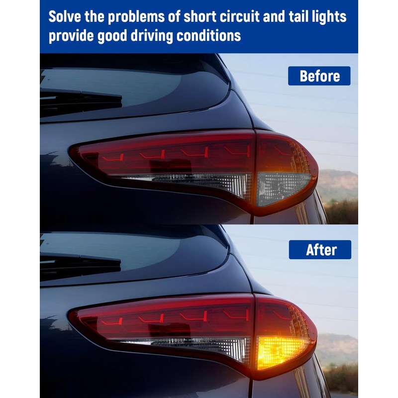 Quaneguzy Tail Lamp Socket and Wire Assembly Fit for Hyundai