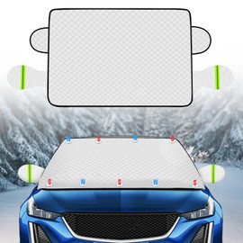 MR3XL Windshield Cover for Ice and Snow，45 * 63 inch Extra Large Windshield Snow Cover with 9 PCS Magnets,Fits Most Vehicles,Say Goodbye to Frosty Mornings and Hello to Easy Winter Prep
