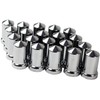 KASONG 33mm Chrome ABS Plastic Lug Nut Covers Caps with