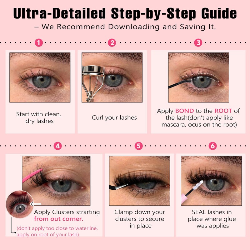 Goddvenus Wispy Lash Clusters Kit Cluster Eyelash Extensions Natural Lash