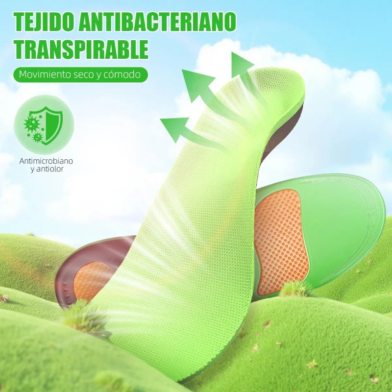 2pcs Plantillas Ortopedicas Para Fascitis Plantar Pie Plano