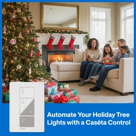 Lutron Caseta Smart Plug-In Lamp Dimmer Switch Kit with Pico Remote, Smart Dimmer for LED Lights, Table and Floor Lamps, 100W, Single-Pole/3-Way, P-PKG1P-WH