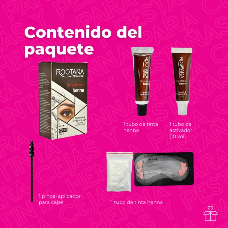 Gel Tinta Henna Tinte Pigmento Para Cejas Y Pestañas