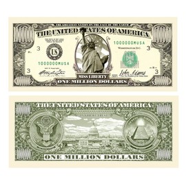American Art Classics Wholesale Pack of of 500 - Traditional Million Dollar Bills