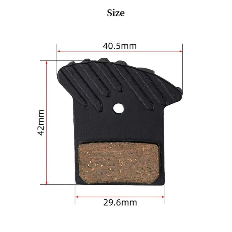 HSayoli Bicycle Hydraulic 4 Pairs Disc Brake Pad Semi Metal