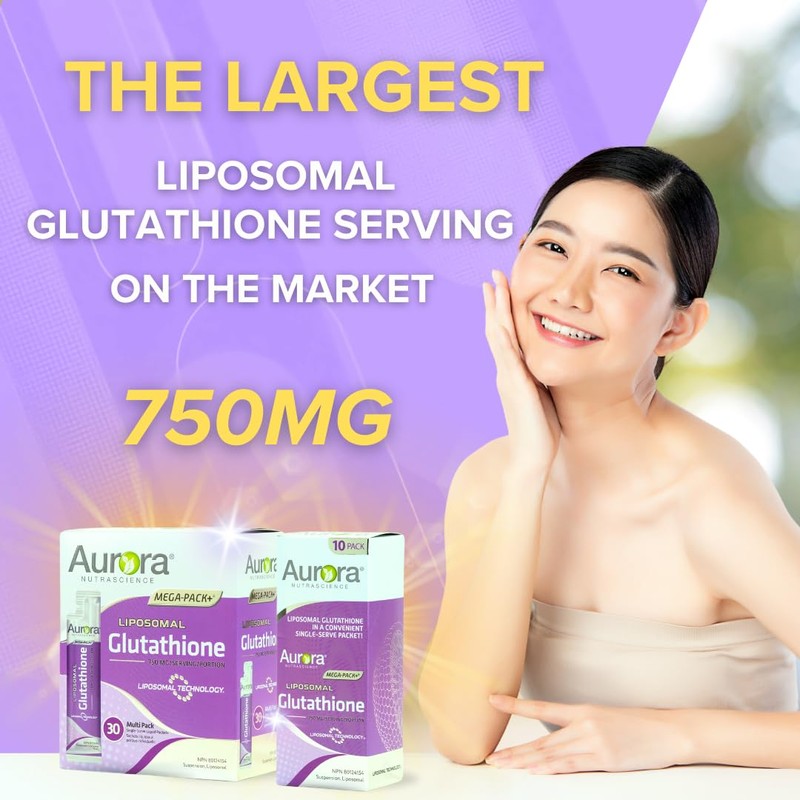 Aurora Nutrascience Aurora Liposomal Glutathione 750mg | Made in Canada