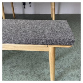 Bench Cushion Outdoor 120cm/150cm/100cm x 40cm, Seat Cushions for Indoor Furniture Non-Slip Washable Bench Cushions Cover, 45D High-Resilience Upholstery Foam Cushion(Dark grey,150x40cm/59x16in)