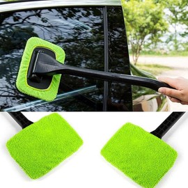 Ultra Clean Windshield and Screen Cleaner, Microfiber Car Window Cleaning Tool, Super Absorbent, Easy to Clean, Washable, and Dryer Safe, Reusable Cloth Pad for Auto Interior and Exterior Glass (1)