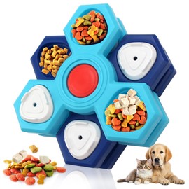 BunnyCare Dog Puzzle Toys 4 Levels, Dog Interactive Turntable Toy for IQ Training and Entertainment, Mentally Stimulating Toys Boredom and Smart Dogs, As Gifts for Dogs Cats