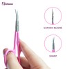 Stelone Cuticle Scissors Extra Fine Curved - Stainless Steel Professional