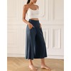 ODODOS Women's Wide Leg Palazzo Lounge Cropped Pants with Pockets