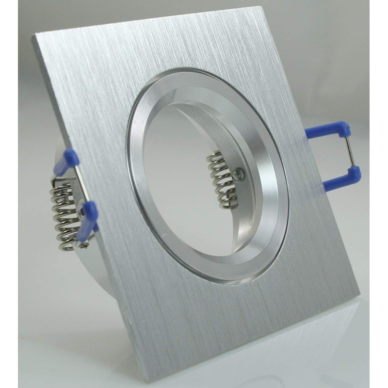 Recessed Spotlight Square Bi-Colour Aluminium Recessed Lights Under-Unit Lights Aluminium