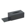 HIIMIEI Acrylic Tissue Box Cover Black Tissue Holder Napkin Dispenser